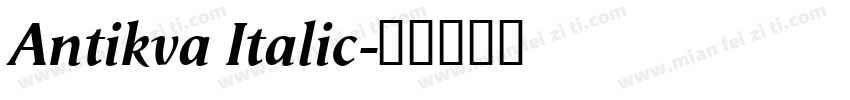 Antikva Italic字体转换